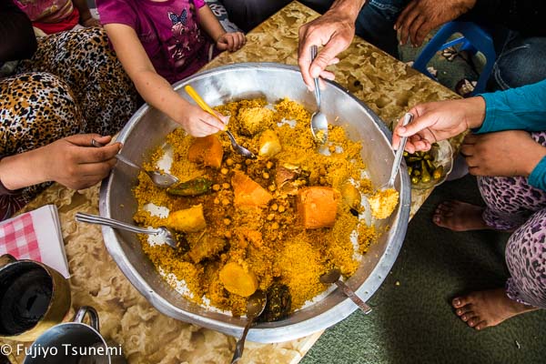 tunisia-couscous チュニジアのクスクスの作り方