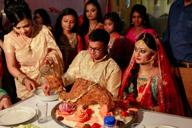 バングラデシュの結婚式：バングラデシュ女性：美人