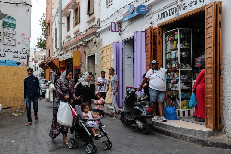 カサブランカ旧市街　モロッコ　カサブランカ　ハッサン５世モスク　Morocco Casablanca