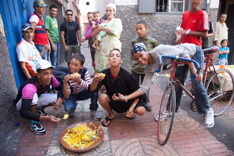 カサブランカのメディナ カサブランカ旧市街　モロッコ　カサブランカ　ハッサン５世モスク　Morocco Casablanca