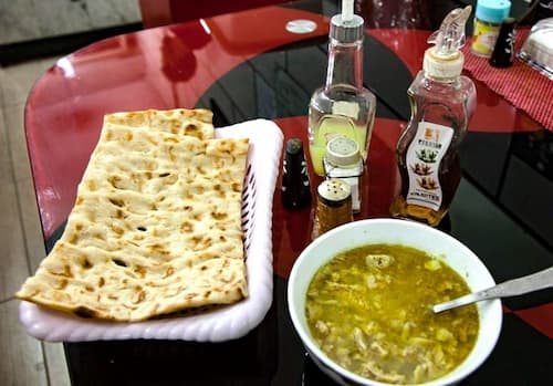イラン　イラン料理　クーチャンで食べた羊の内臓