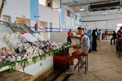 タルーダントの魚市場