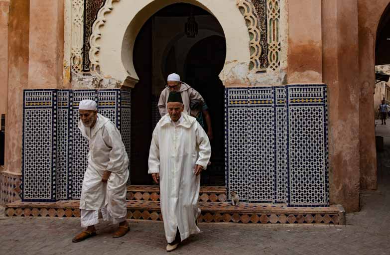 モロッコ男性の民族衣装