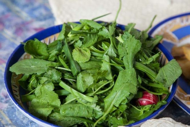 イラン料理　野菜サラダ