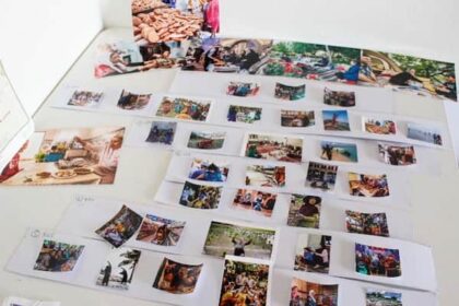 常見藤代写真展「イスラーム ヴェールのむこう」シリウス　写真展のレイアウト