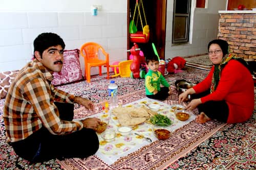 イランの家庭料理　Iran food lunch 