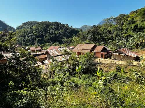 Laos-Nong Khiaw-village ラオス山村の村ノーンキャウ