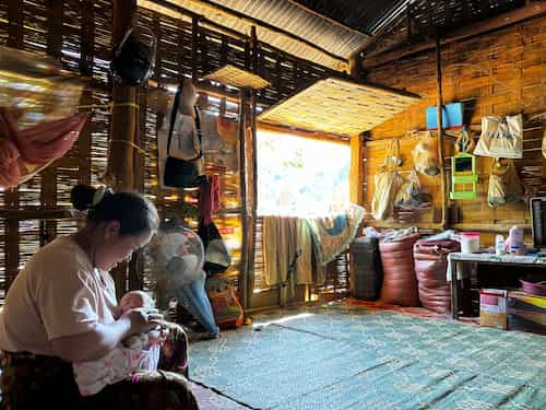 Laos-Nong Khiaw-village ラオス山村の村ノーンキャウ