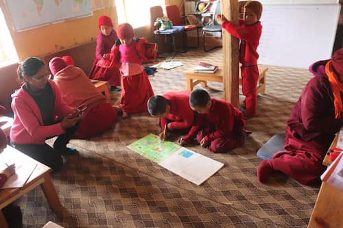 Zangla Nunnery　ザンスカールのザンラ尼僧院