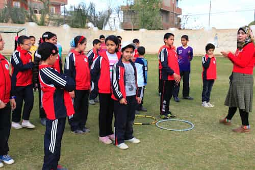 egypt-school-gymnastics-class エジプトの学校の体育の授業