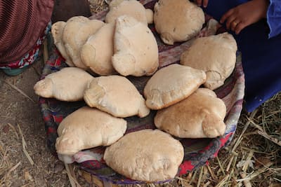 Egypt bread Eish shamsi　エジプトのパン　エイシュ・シャムシー