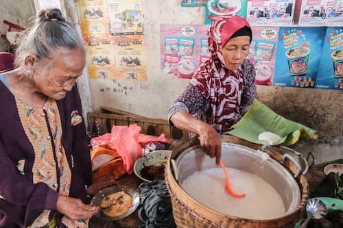 indonesia-food-Porridge　インドネシアのおかゆ